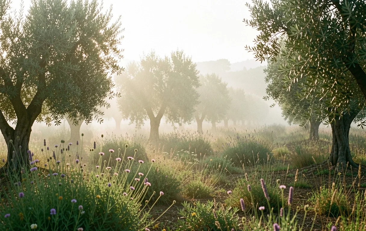 Paisaje natural al amanecer